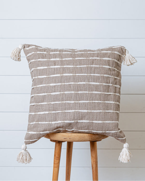 TARA - Housse de coussin rayée